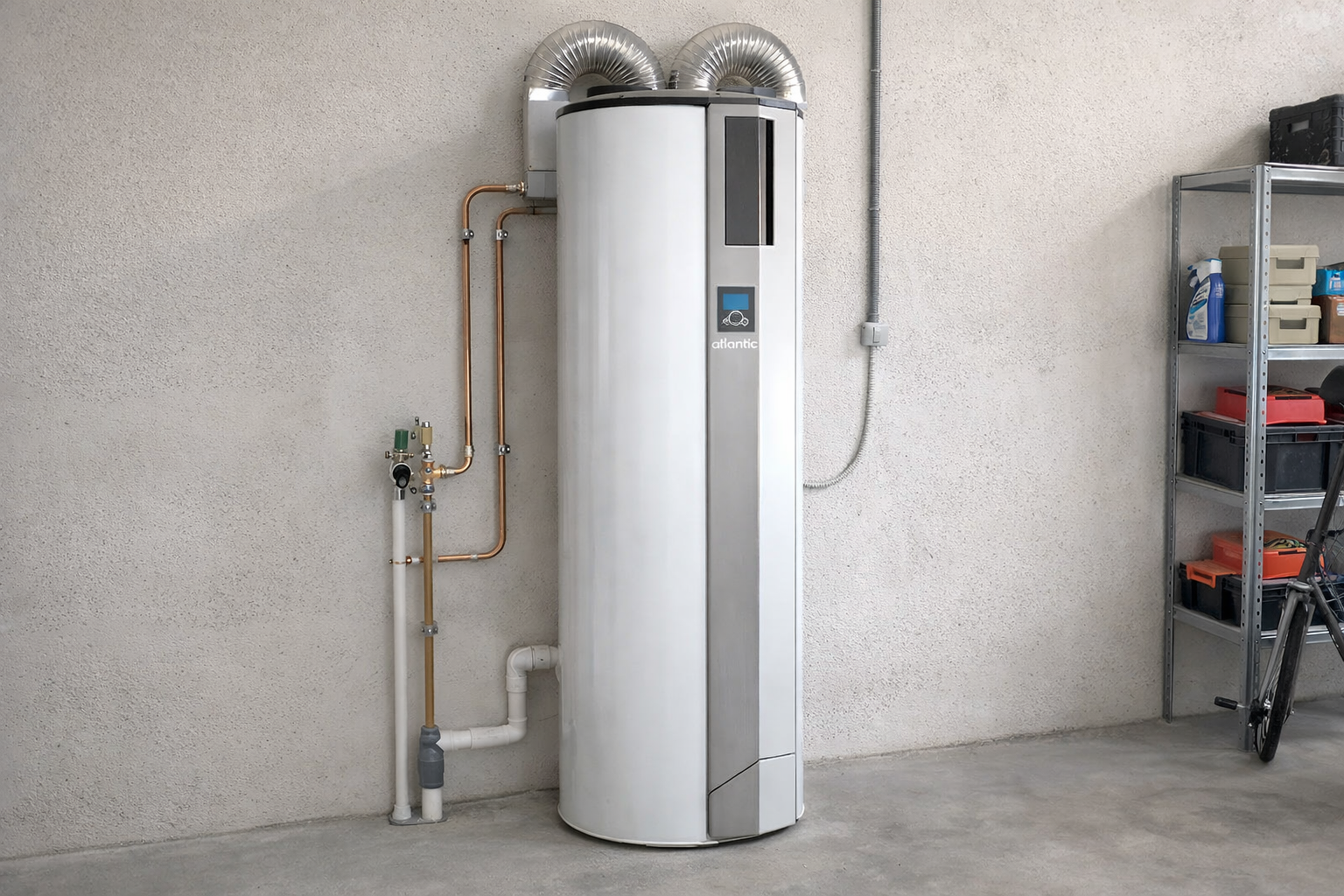 Ballon thermodynamique Installation en garage de ballon thermodynamique